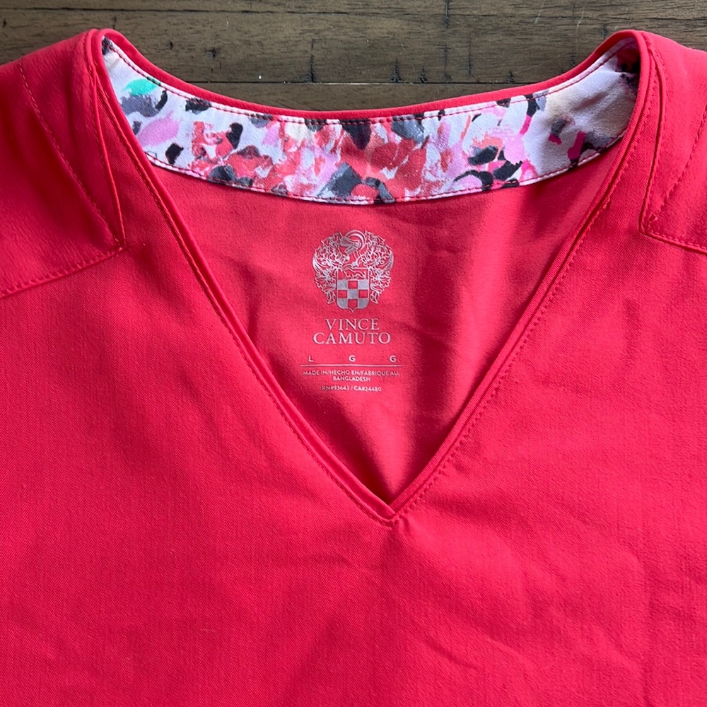 Vince Camuto hot pink scrubs